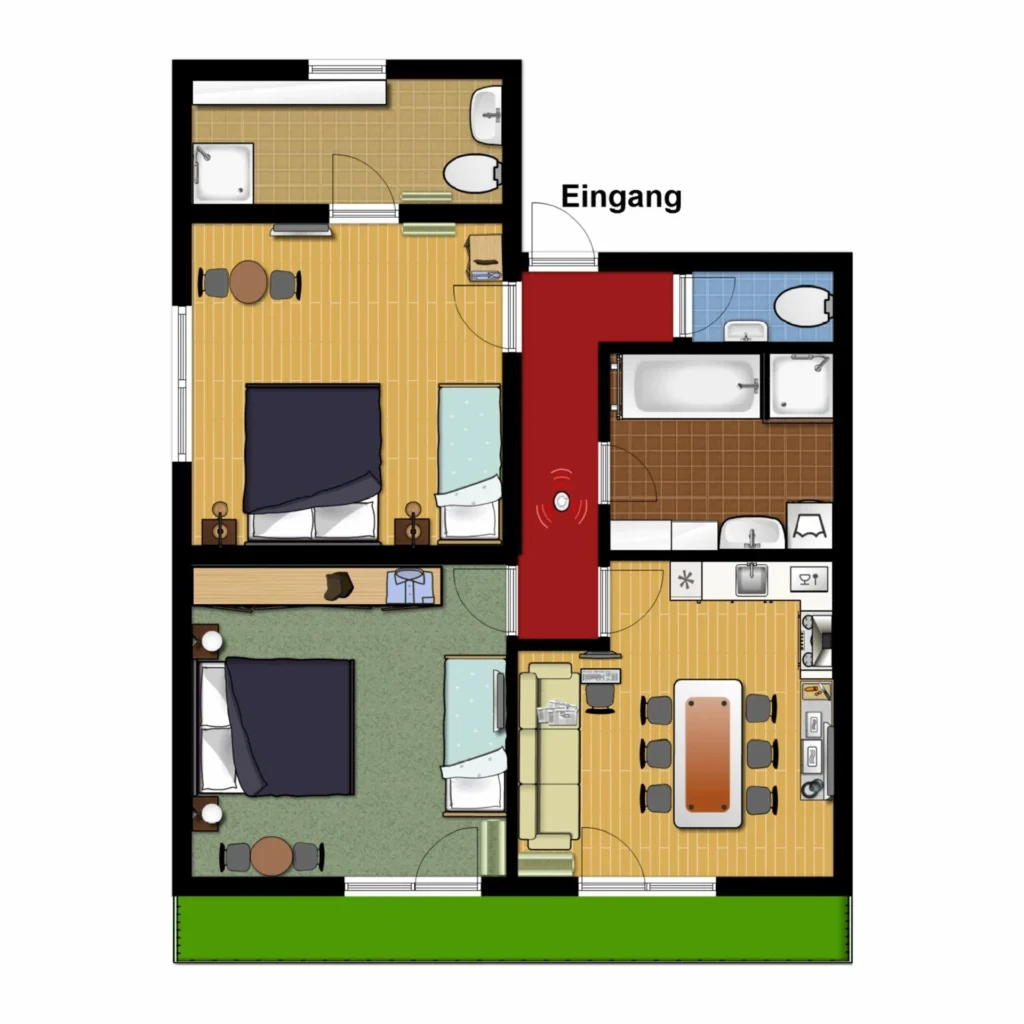 Grundriss Appartment Rohrmoos Medium