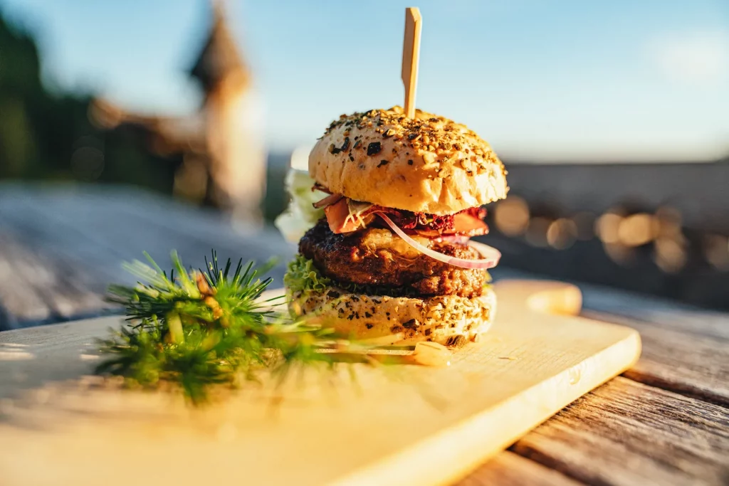 Burger in Restaurant in Schladming